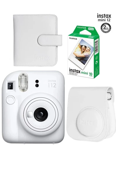 Instax Mini 12 Fotoğraf Makinesi 10'lu Film Ve Albümlü Çantalı Seti 87