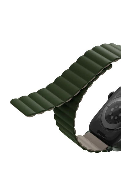 Apple Watch 49mm Ultra 2/1 - 46mm Seri 10 - 45mm Seri 9/8/7 - 44mm Seri SE2/SE/6/5/4 Kordon Kayış  Green Taupe - 4
