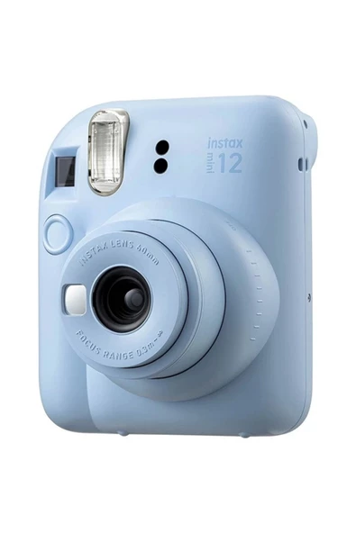 Instax Mini 12 Mavi Fotoğraf Makinesi 20li Film Ve Pvc Albümlü Çantalı Seti 1 - 2
