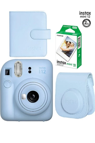 Instax Mini 12 Fotoğraf Makinesi 10'lu Film Ve Albümlü Çantalı Seti 87