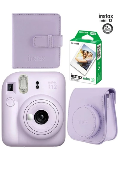 Instax Mini 12 Fotoğraf Makinesi 10'lu Film Ve Albümlü Çantalı Seti 87