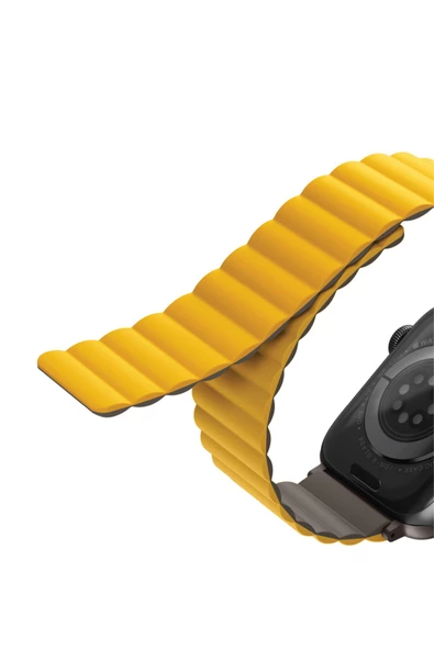 Apple Watch 49mm Ultra 2/1 - 46mm Seri 10 - 45mm Seri 9/8/7 - 44mm Seri SE2/SE/6/5/4 Kordon Kayış  Mustard Khaki - 5