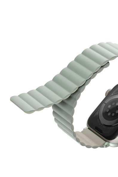 Apple Watch 49mm Ultra 2/1 - 46mm Seri 10 - 45mm Seri 9/8/7 - 44mm Seri SE2/SE/6/5/4 Kordon Kayış  Sage Beige - 5
