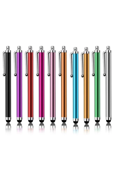 10' Lu Renk Paketi Evrensel Stylus Dokunmatik Kalem Tablet Ipad Iphone Samsung Xiaomi Huaweı Uyumlu