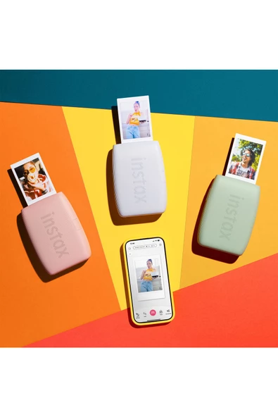 Instax mini Link 3 Yeşil Akıllı Telefon Yazıcısı ve 20'li mini Film - 8