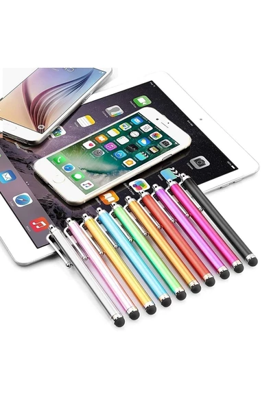 10' Lu Renk Paketi Evrensel Stylus Dokunmatik Kalem Tablet Ipad Iphone Samsung Xiaomi Huaweı Uyumlu - 2