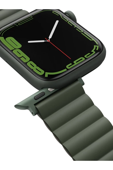 Apple Watch 49mm Ultra 2/1 - 46mm Seri 10 - 45mm Seri 9/8/7 - 44mm Seri SE2/SE/6/5/4 Kordon Kayış  Green Taupe - 3