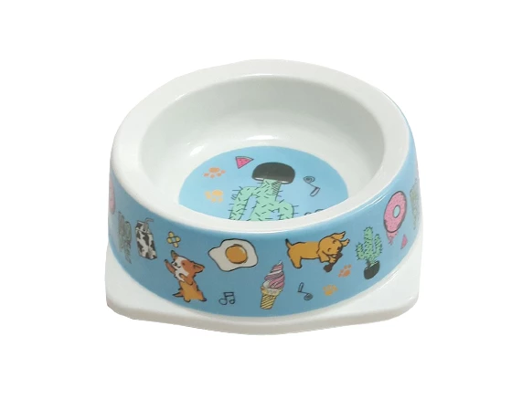 Bobo Kedi Köpek Melamin Mama ve Su Kabı BO-3038 130 ML Mavi