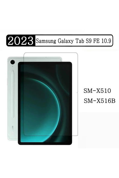 Samsung Galaxy Tab S9 Fe 10.9 Inç Nano Kırılmaz Ekran Koruyucu Şeffaf Cam Tam Uyumlu Sm-x510