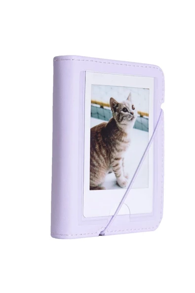Instax mini 12 Lila Fotoğraf Makinesi-20'lu Film-Mini Albüm ve Deri Kılıf Seti - 3