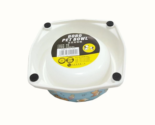 Bobo Kedi Köpek Melamin Mama ve Su Kabı BO-3038 130 ML Mavi - 2