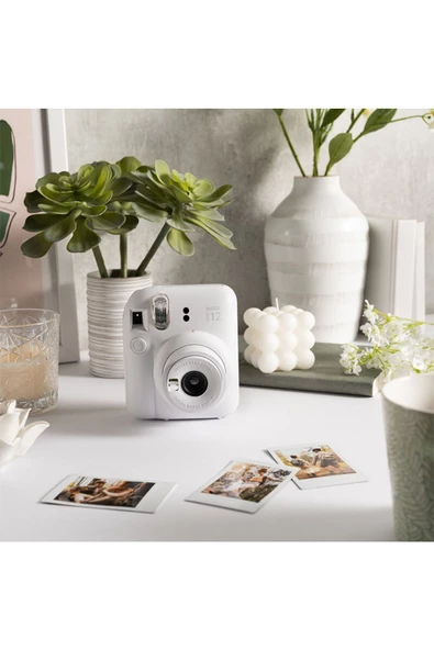 Instax Mini 12 Beyaz Fotoğraf Makinesi Ve 10'lu Mini Film - 7