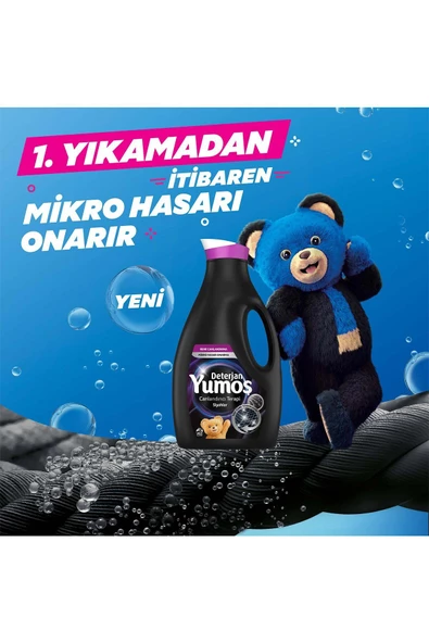 Yumoş Siyah ve Koyu Renkli Giysiler için Sıvı Çamaşır Deterjanı 3 x 2520 ML - 3