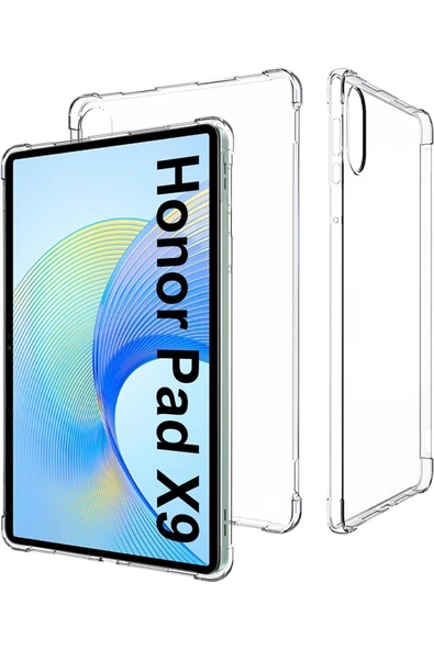 Honor Pad X9 11.5'' Inç Uyumlu Şeffaf Silikon Köşe Koruyuculu Tablet Kılıfı