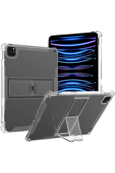 Apple Ipad Pro 4. Nesil M2 2022 11 Inç Tablet Uyumlu Flip Smart Standlı Akıllı Kılıf Smart Cover  Petrol Yeşili - 7