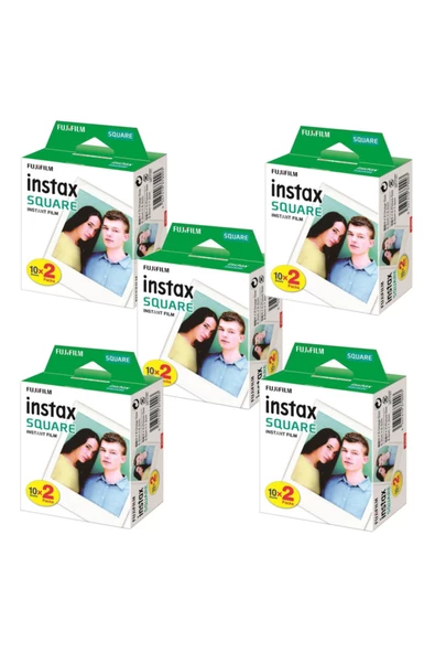 Instax Kare-square 20'li Film 5'li Set 100 Poz