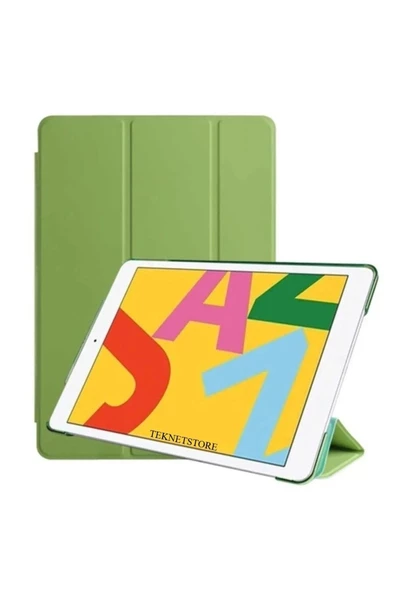 Ipad 10. Nesil 2022 10.9 Inç Tablet Uyumlu Flip Smart Standlı Akıllı Kılıf Smart Cover  Yeşil