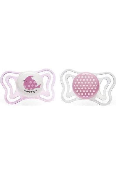 Chicco Soother Physio Light Girl Silikon Emzik 2-6 Ay 2li