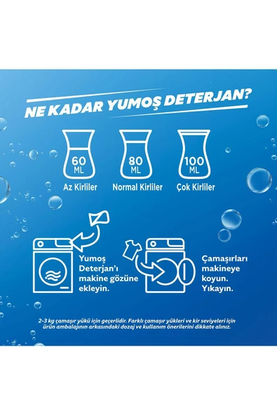 Yumoş Renkli Giysiler için Sıvı Bakım Çamaşır Deterjanı 3 x 2520 ML - 7