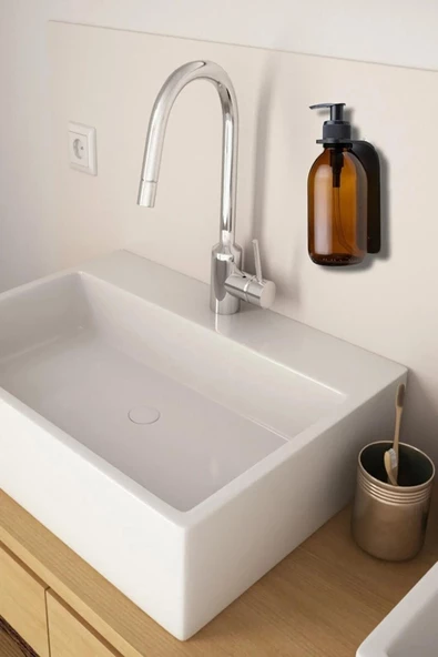 Metal Askı Aparatı Sıvı Sabun Şişesi Askı Aparatı, Metal Sabunluk Askı Aparatı - 4