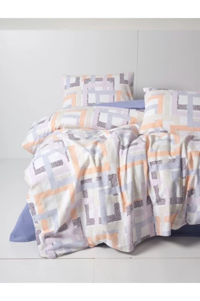 CottonboxFlanel Nevresim Takımı Çift Kişilik Hayden Lila