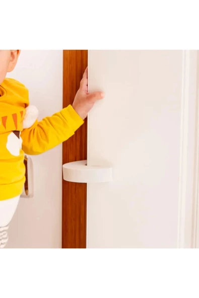 4 Adet Sünger Kapı Durdurucu Bebek Güvenliği koruyucu - 4