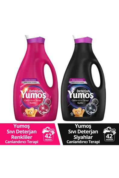 Yumoş Renkliler + Siyah Koyu Renkliler için Sıvı Deterjanı 2 x 2520 ML