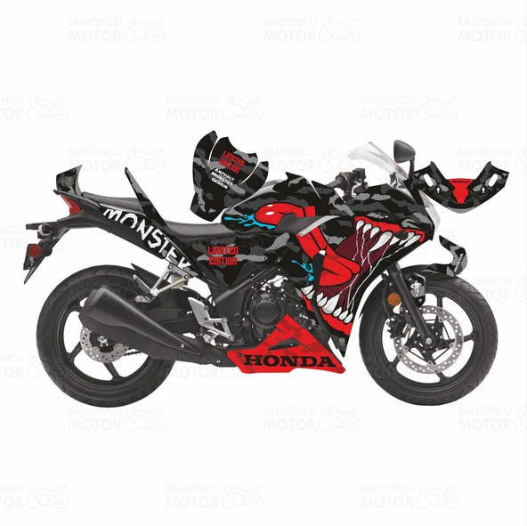 Honda CBR 250 R Sticker Set Asphalt Monster (2011-2013)