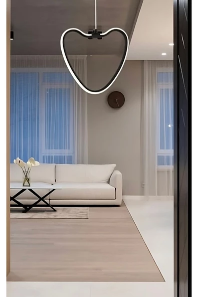 Buiva Modern Lovely Led Avize Şık Görsel Ledli Uzun Ömürlü 1. Sınıf Kalite Siyah Gövde