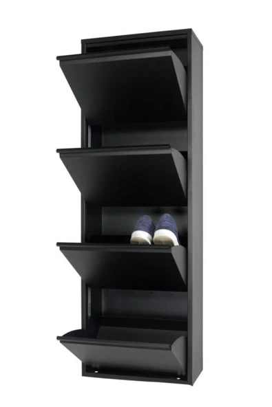adlsteel Metal Ayakkabılık 4'lü KİLİTLİ SİYAH - 5