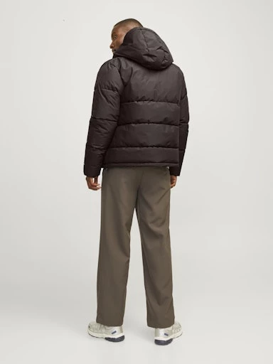 Jack Jones Erkek Mulch Renkli Hafif ve Rüzgar Geçirmez Şişme Kahverengi Mont  12259850KA - 7