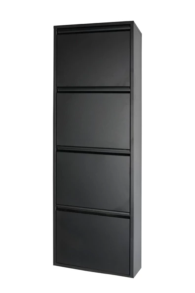 adlsteel Metal Ayakkabılık 4'lü KİLİTLİ SİYAH - 4