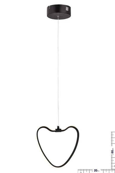 Buiva Modern Lovely Led Avize Şık Görsel Ledli Uzun Ömürlü 1. Sınıf Kalite Siyah Gövde - 2