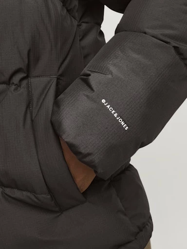Jack Jones Erkek Mulch Renkli Hafif ve Rüzgar Geçirmez Şişme Kahverengi Mont  12259850KA - 2
