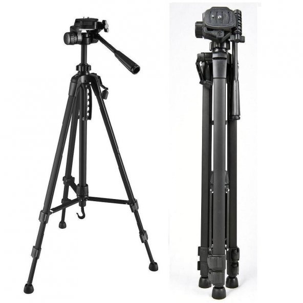 3540-3550 157cm DSLR Tripod Canon Nikon Tripot çantalı - 4