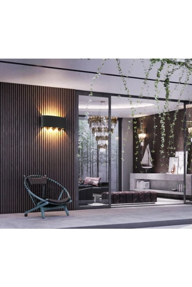 Fico Home Modern Tasarım Ithal Led Aplik Iç Ve Dış Ortam Kullanım Şık Görsellik Katar - 6