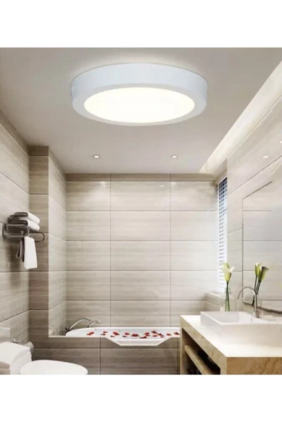 Fico Home Modern Ledli Avize Tavana Sıfır Salon Mutfak Oturma Odası Avize Panel Light 6400k Beyaz Işık