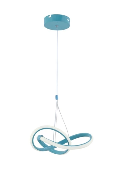 burenze Modern Tekli Sarkıt Power Led Avize Mavi Beyaz Işık Ledli Çocuk Odası Avize - 4