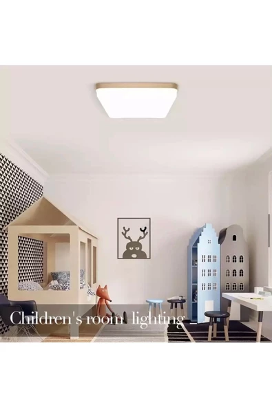 Fico Home Metal Kasa Modern Kare Led Avize Salon Oturma Odası Mutfak Avize 6500k Beyaz Işık - 2