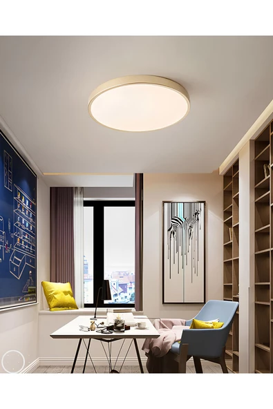 burenze 30x30 Cm Büyük Boy Metal Kasa Panel Salon Mutfak Oturma Odası Avize Led Avize 4000k Gün Işığı - 3