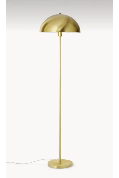 burenze Modern Tasarım Mars Dekoratif Lambader Ayaklı Abajur Metal Eskitme Gold - 3