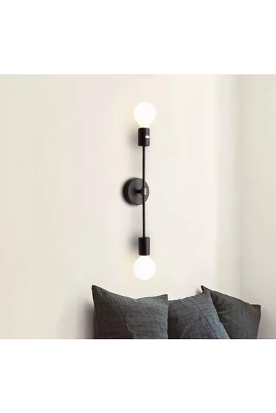 burenze Modern Aplik Cotto Mat Siyah Aplik Şık Görsel E27 Duylu - 5