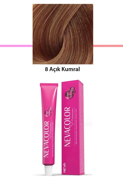 Premium 8 Açık Kumral - Kalıcı Krem Saç Boyası 50 g Tüp - 1