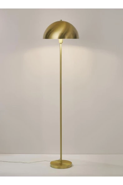 burenze Modern Tasarım Mars Dekoratif Lambader Ayaklı Abajur Metal Eskitme Gold - 2