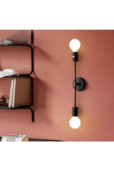 burenze Modern Aplik Cotto Mat Siyah Aplik Şık Görsel E27 Duylu - 2