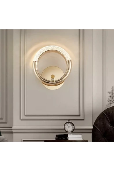 burenze Elegance Luxury Tasarım Modern Duvar Led Aplik Gold Sarı