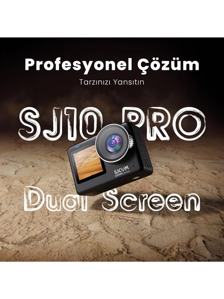 Sjcam SJ10 Pro Dual Screen Wi-Fi 4K Aksiyon Kamerası - 9