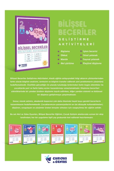 7.Sınıf - Bilişsel Beceriler Geliştirme Aktiviteleri Seti (A-B-C seri) - 3