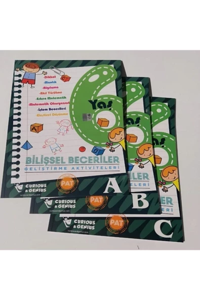 Pat 6 Yaş Bilişsel Beceriler Geliştirme Aktivite Abc 3'lü Set - 2