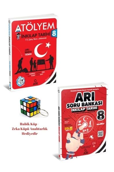 ARI YAYINCILIK 8.SINIF İNKİLAP TARİHİ ATÖLYEM -İNKİLAP TARİHİ SORU BANKASI - HEDİYELİ - 1